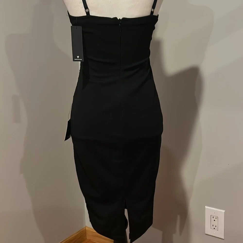Lulu's Black Lace See Through Bodycon Dress - Picture 5 of 10
